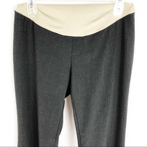 Oh Baby! Maternity Full Panel Grey Slacks L